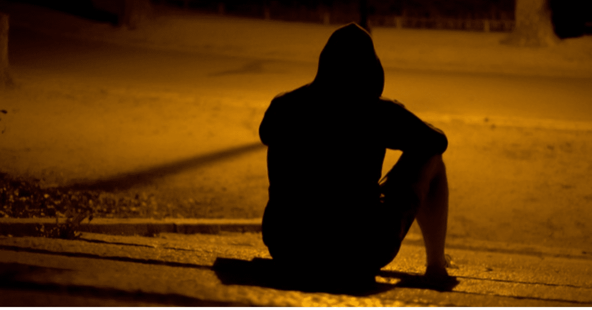 Depression Treatment APN A man set in a lonely place.