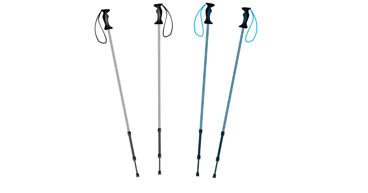 This image shows 4 Hiking Poles