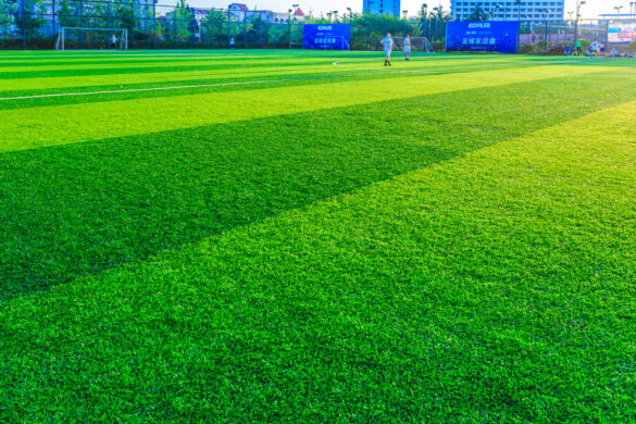 Modern Artificial Turf Football Fields