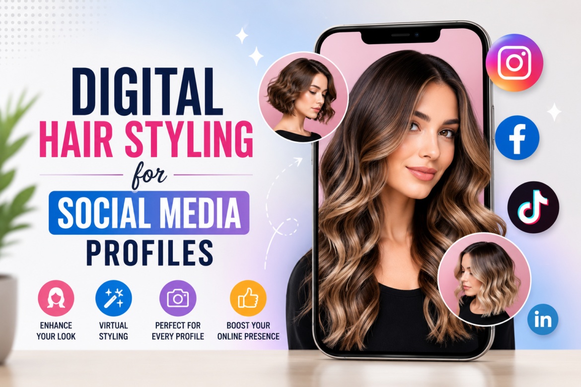 Digital Hair Styling for Social Media Profiles
