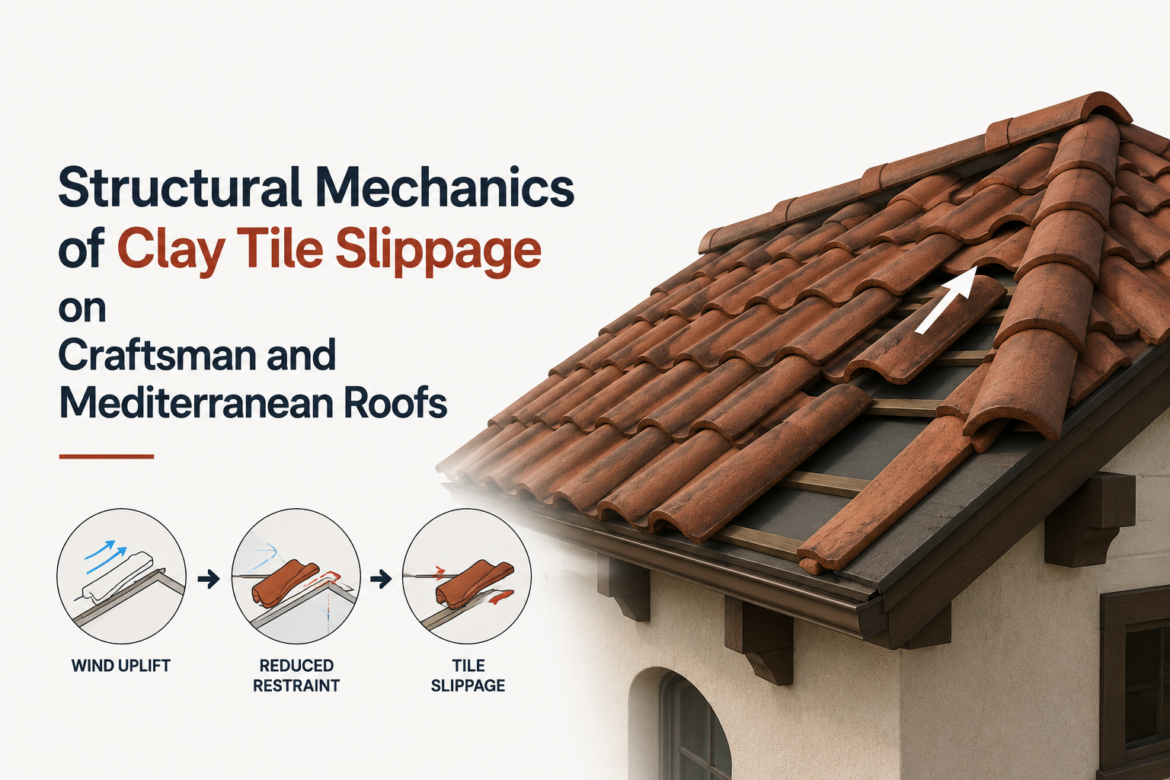 Clay Tile Slippage on Craftsman and Mediterranean Roofs