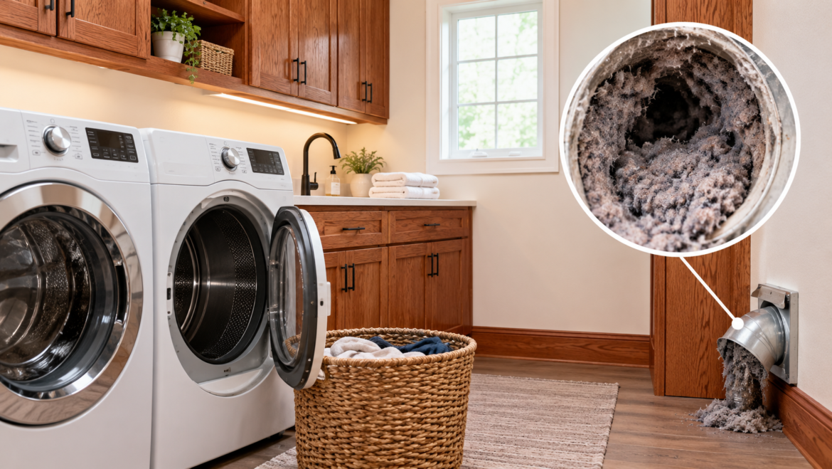 Lint Buildup in Red Oak Laundry Rooms